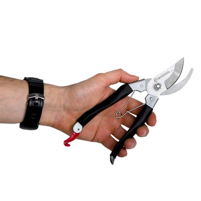 Секатор садовый, 200 мм, нержавеющая сталь INTERTOOL FT-1001