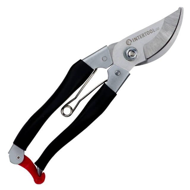 Секатор садовый, 200 мм, нержавеющая сталь INTERTOOL FT-1001
