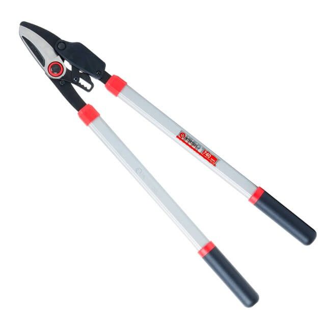 Сучкорез садовый для обрезки веток c храповым механизмом, 740 мм INTERTOOL FT-1114