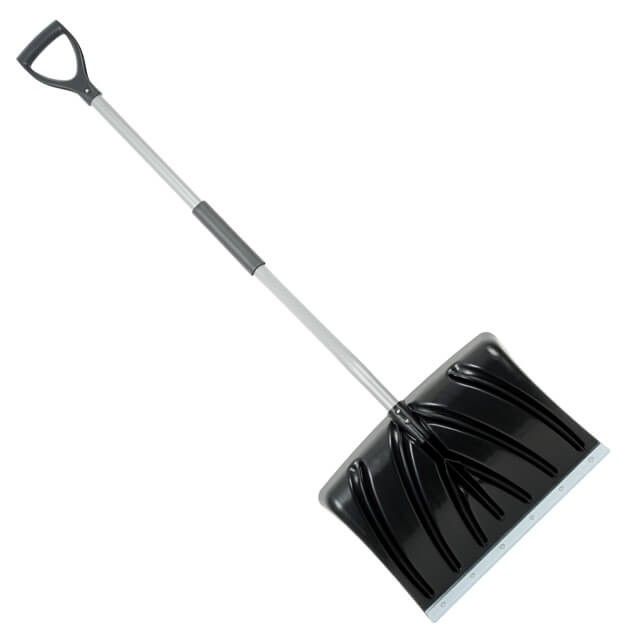 Лопата для уборки снега 460*340 мм, с Z-образной ручкой 1080 мм INTERTOOL FT-2023