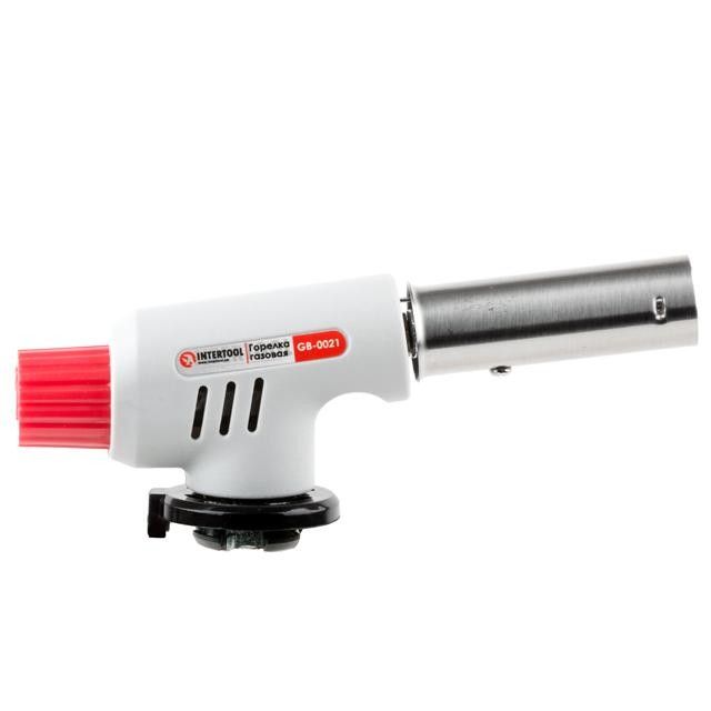 Горелка газовая c пьезозажиганием INTERTOOL GB-0021