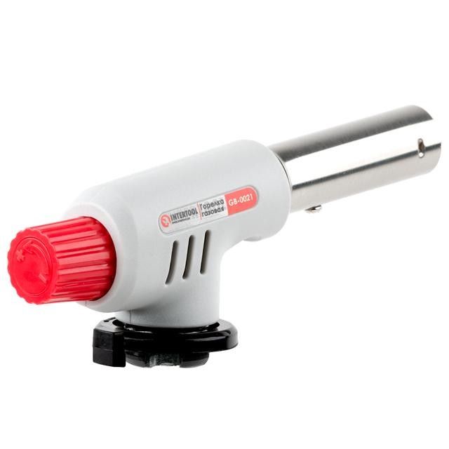 Горелка газовая c пьезозажиганием INTERTOOL GB-0021