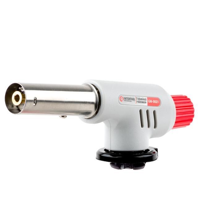 Горелка газовая c пьезозажиганием INTERTOOL GB-0021