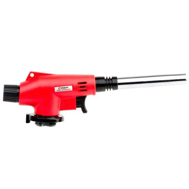 Горелка газовая c пьезозажиганием INTERTOOL GB-0022