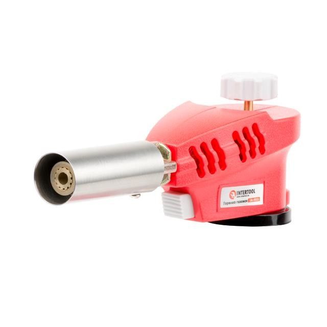Горелка газовая c пьезозажиганием INTERTOOL GB-0023