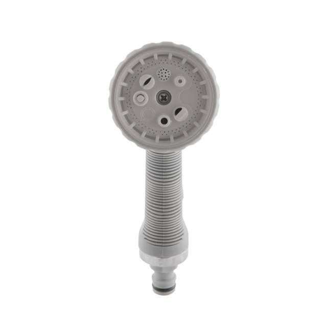 Пистолет-распылитель для полива, 8-ми функциональный (центральный, туман, душ, угловой, полный, ливень, конический, плоский). ABS, PP,TPR INTERTOOL GE-0001