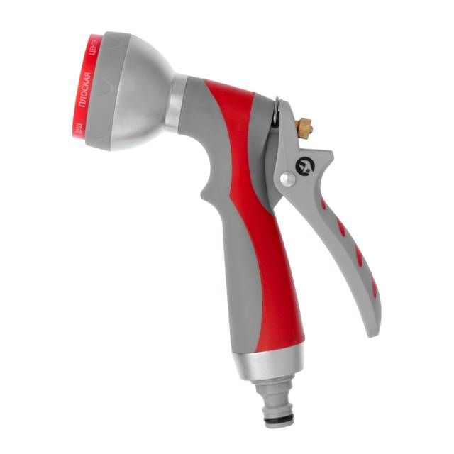 Пистолет-распылитель для полива 7-ми функциональный (центральный, туман, душ, угловой, полный, конический, плоский) LUXURY INTERTOOL GE-0008