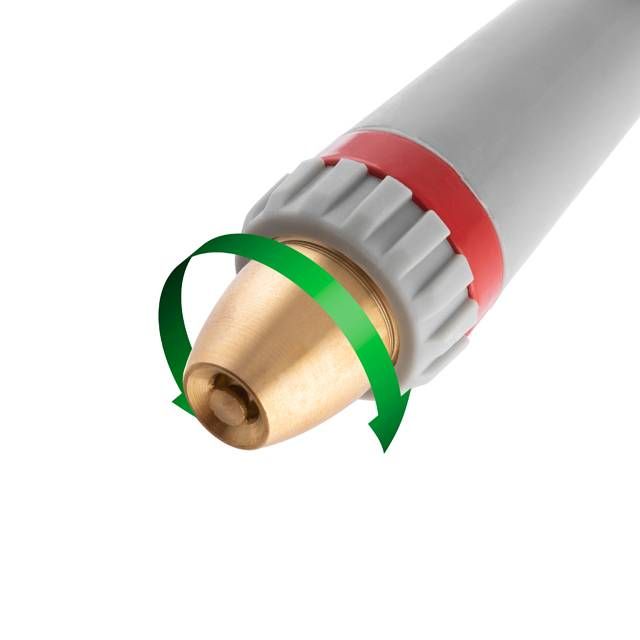 Пистолет-распылитель для полива с плавной регулировкой потока воды, ABS, PP, TPR, ZINC ALLOY, BRASS INTERTOOL GE-0012