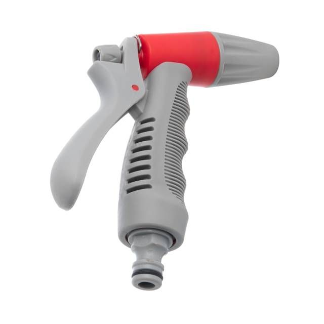 Пистолет-распылитель для полива, плавная регулировка потока воды, адаптер 1/2", 3/4", 2 коннектора для шланга 1/2" INTERTOOL GE-0016