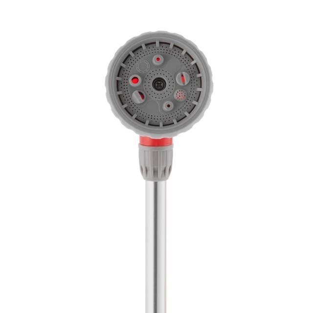 Пистолет-распылитель на штанге 90 см для полива, 9 функций (центральный, туман, душ, полный, угловой, ливень, плоский, струя, круг) ABS, PP,TPR INTERTOOL GE-0041