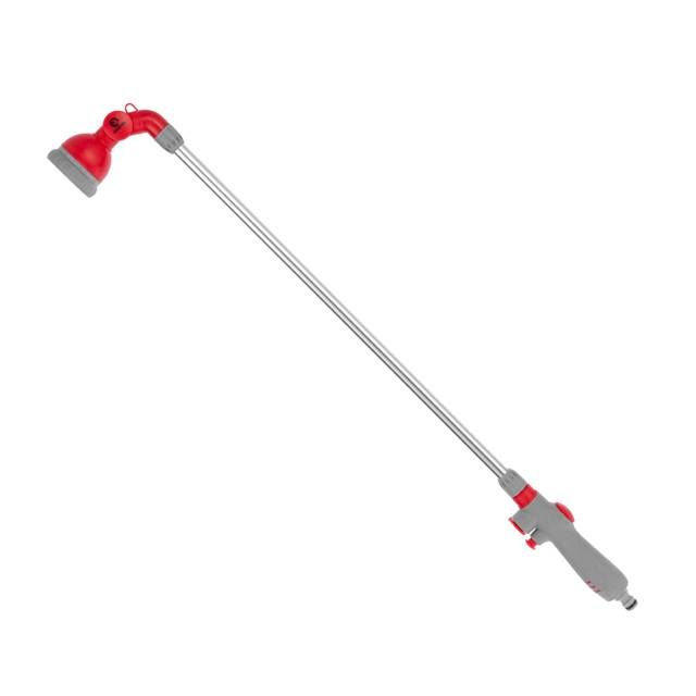 Пистолет-распылитель на штанге 90 см для полива, 9 функций (центральный, туман, душ, полный, угловой, ливень, плоский, струя, круг) ABS, PP,TPR INTERTOOL GE-0041