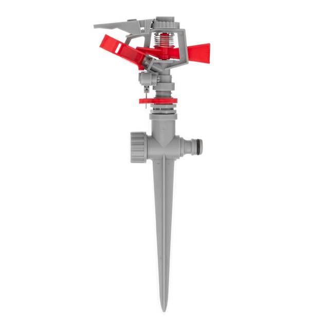 Дождеватель пульсирующий на костыле, круг/сектор полива до 12 м, PP, ABS INTERTOOL GE-0051