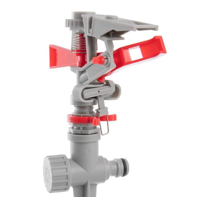 Дождеватель пульсирующий на костыле, круг/сектор полива до 12 м, PP, ABS INTERTOOL GE-0051