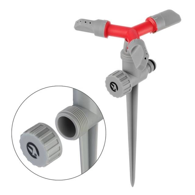 Дождеватель круговой с вращающейся головкой на костыле, PP, ABS INTERTOOL GE-0054