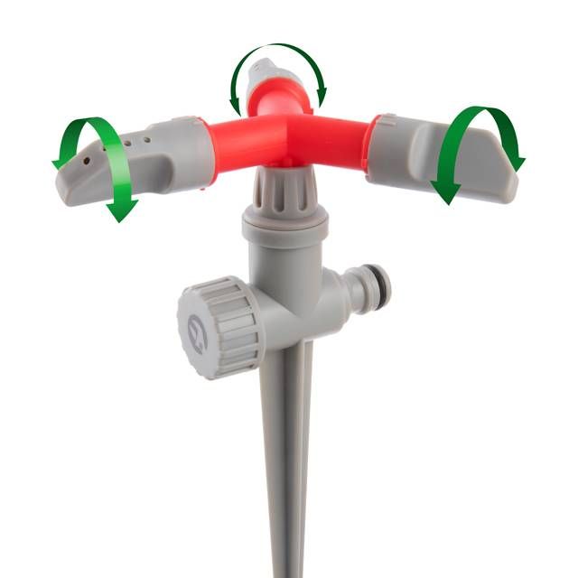 Дождеватель круговой с вращающейся головкой на костыле, PP, ABS INTERTOOL GE-0054