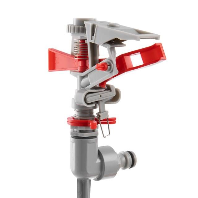 Дождеватель пульсирующий на костыле, зона/сектор полива до 12 м, Zinc alloy INTERTOOL GE-0056