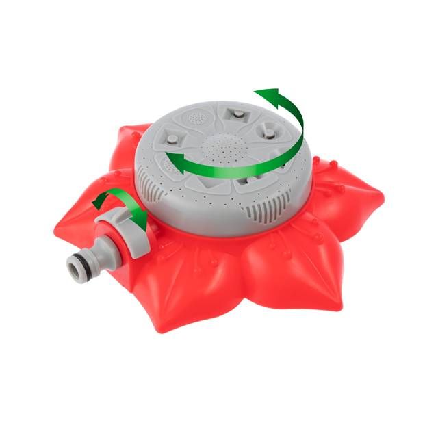 Дождеватель восьмипозиционный на базе "цветок", для восьми различных площадей полива INTERTOOL GE-0072