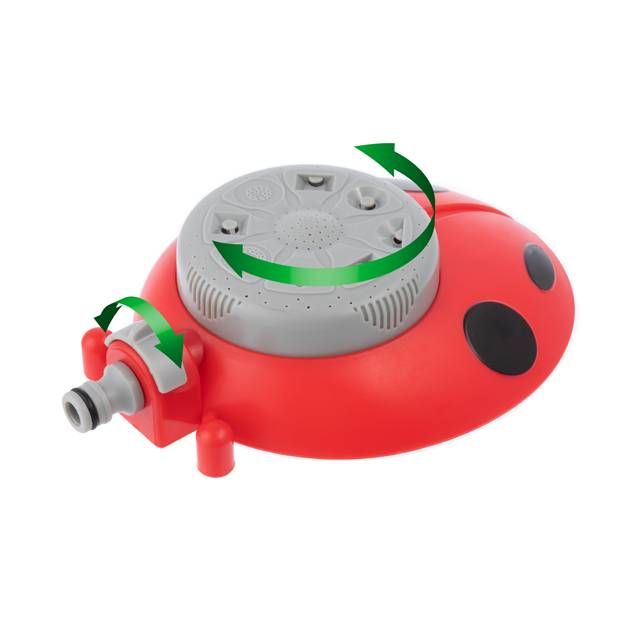 Дождеватель восьмипозиционный на базе "божья коровка", для восьми различных площадей полива INTERTOOL GE-0073