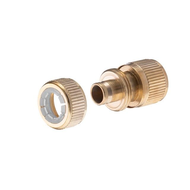 Комплект насадка латунная для полива 1/2", коннектор с аквастопом 1/2", коннектор 1/2", адаптер 1/2"и 3/4", STORM INTERTOOL GE-1426