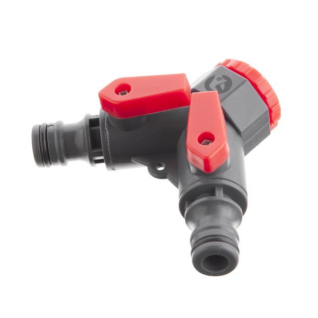 Распределитель 2-х канальный с регулировкой каждого канала 1/2" с внутренней резьбой на входе 1/2"; 3/4" INTERTOOL GE-2003