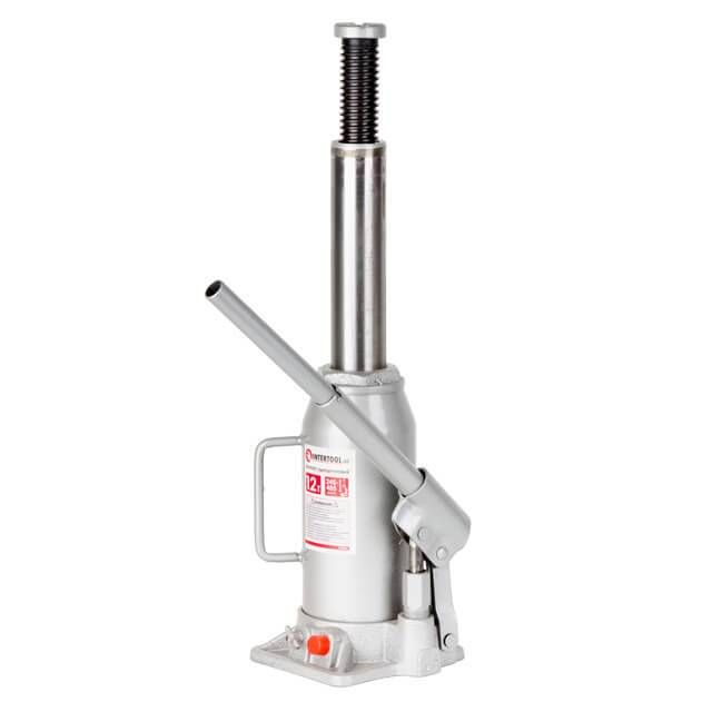Домкрат "столбик" одноштоковый 12т, 245-485 мм INTERTOOL GT0026