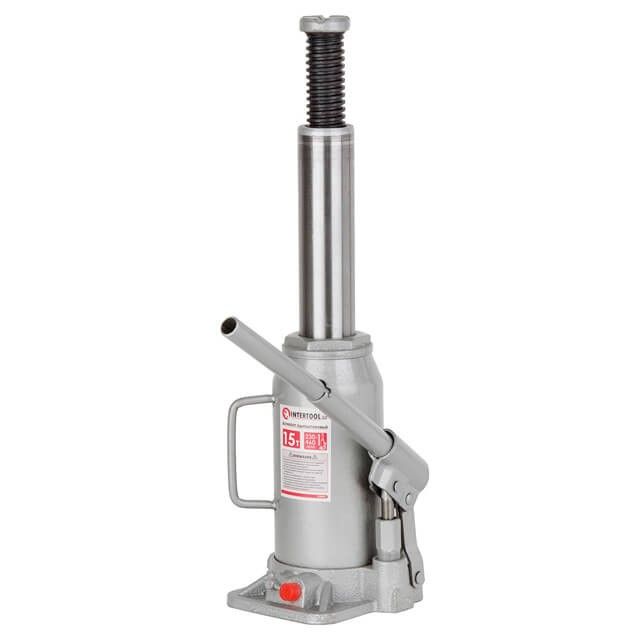 Домкрат "столбик" одноштоковый 15 т INTERTOOL GT0027