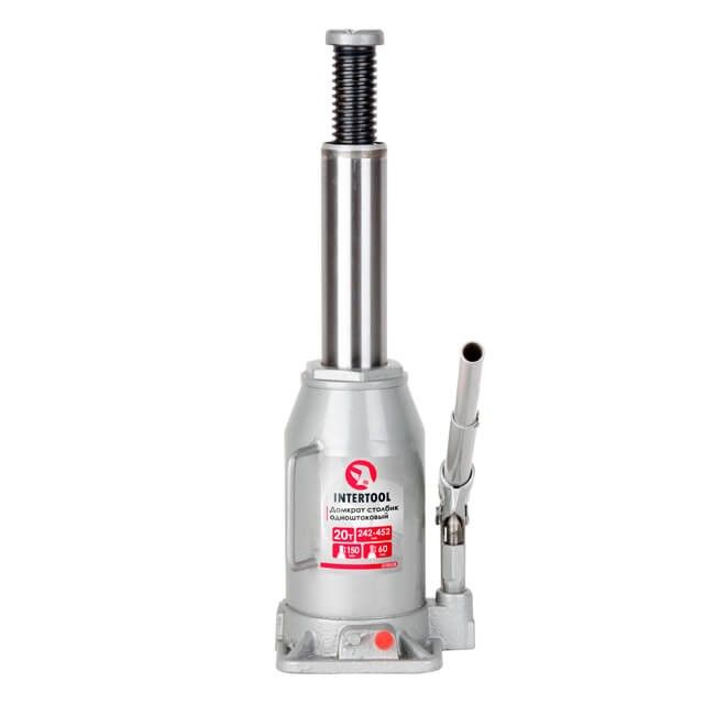 Домкрат "столбик" одноштоковый 20 т INTERTOOL GT0028