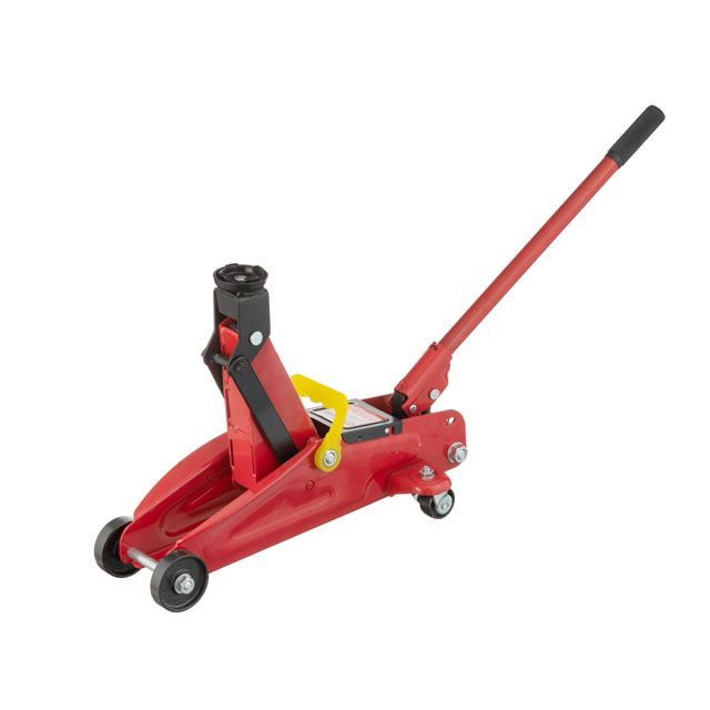 Домкрат гидравлический подкатной 2т высота подъема 135-345мм INTERTOOL GT0102