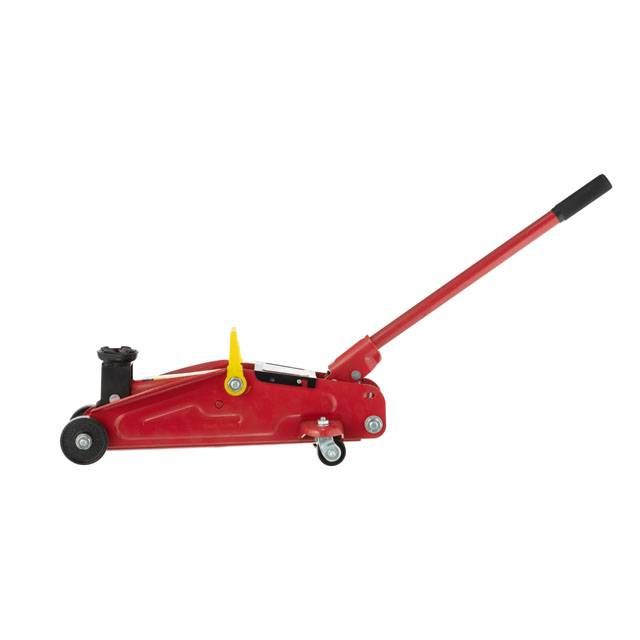 Домкрат гидравлический подкатной 2т высота подъема 135-345мм в кейсе INTERTOOL GT0103