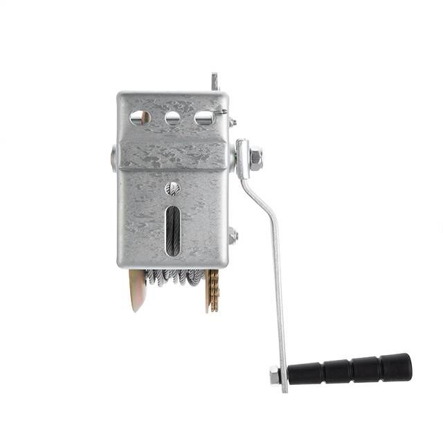 Лебедка рычажная барабанная стальной трос тяговое усилие 450 кг INTERTOOL GT1454