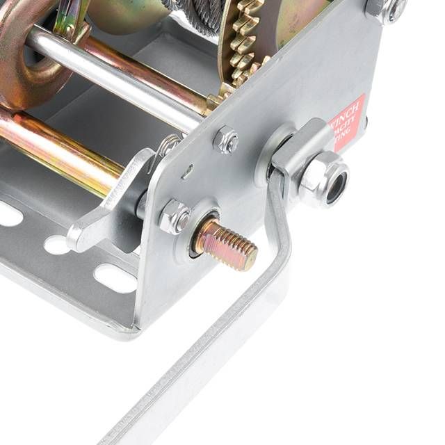 Лебедка рычажная барабанная, стальной трос, тяговое усилие 900 кг INTERTOOL GT1455