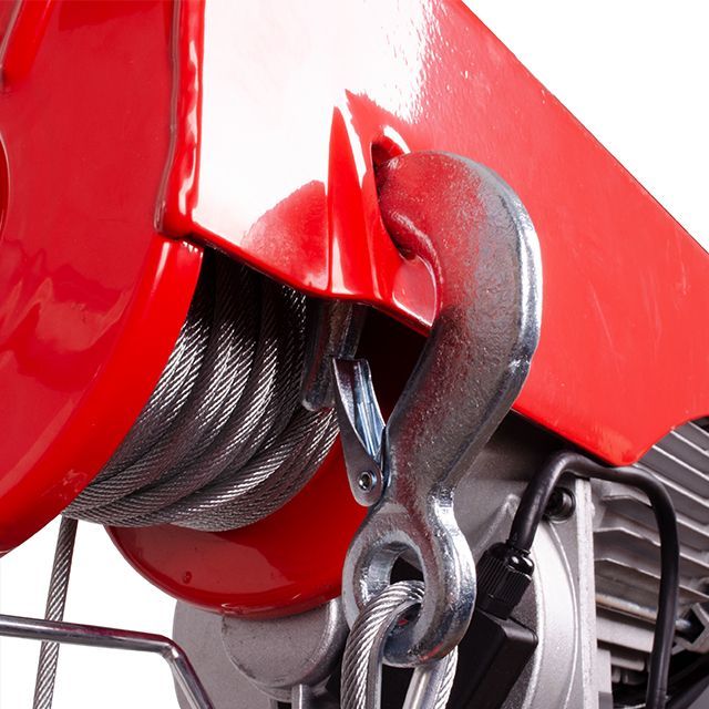 Лебедка электрическая 220/230В, 1600Вт, 500/999кг, трос 5.6мм*12м INTERTOOL GT1483