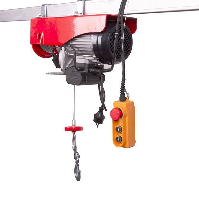 Лебедка электрическая 220/230В, 1600Вт, 500/999кг, трос 5.6мм*12м INTERTOOL GT1483