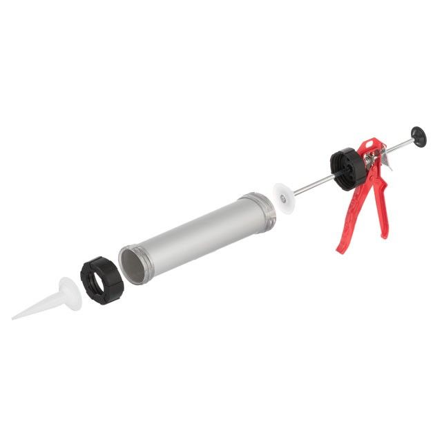 Пистолет для выдавливания силикона 300 мл INTERTOOL HT-0025