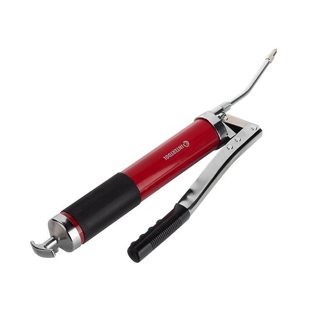 Шприц для смазки двухплунжерный 600 см³, гибкий шланг INTERTOOL HT-0060