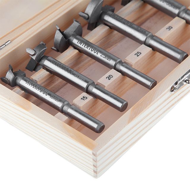 Набор фрез Форстнера, 5 ед. INTERTOOL HT-0074