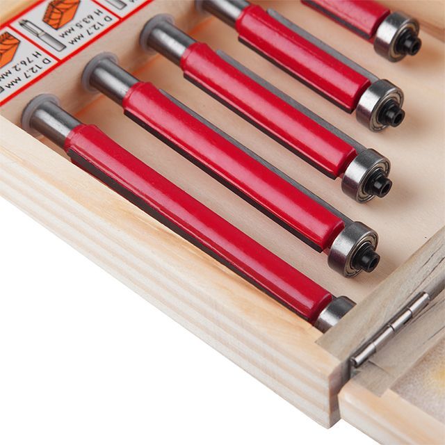 Набор фрез кромочных прямых, 5 ед. INTERTOOL HT-0076