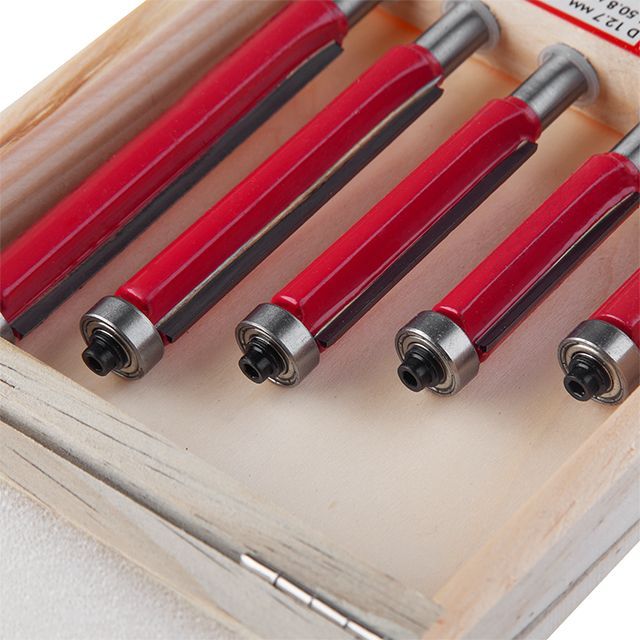 Набор фрез кромочных прямых, 5 ед. INTERTOOL HT-0076