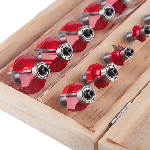 Набор фрез калевочных, 12 ед. INTERTOOL HT-0077