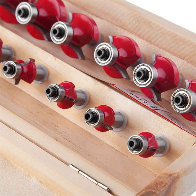 Набор фрез калевочных, 12 ед. INTERTOOL HT-0077