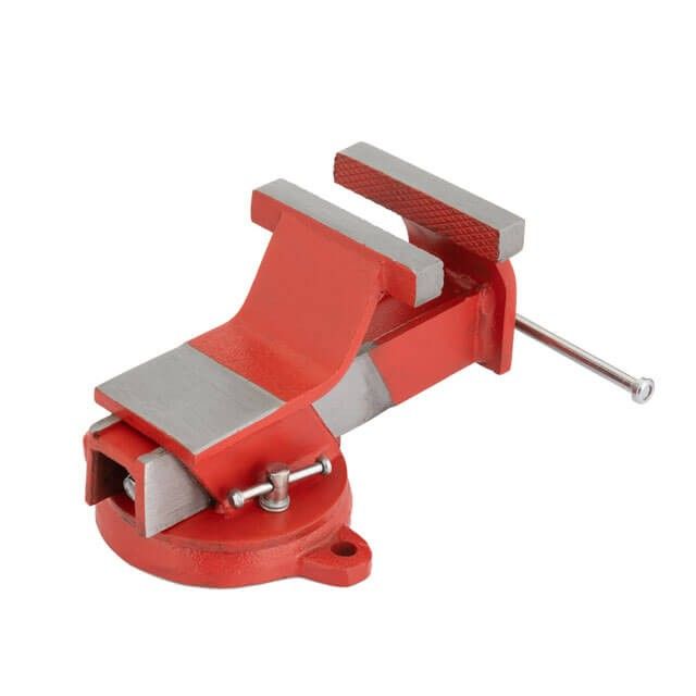 Тиски слесарные поворотные 100 мм эконом INTERTOOL HT-0080