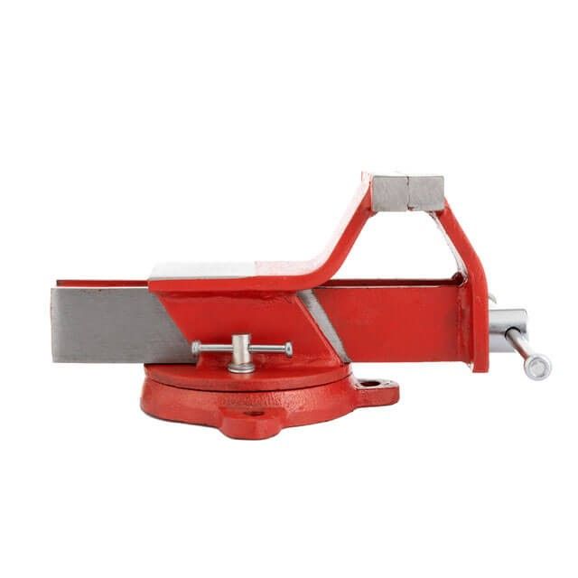 Тиски слесарные поворотные 100 мм эконом INTERTOOL HT-0080