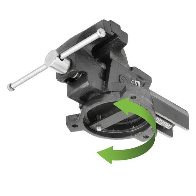 Тиски слесарные поворотные 125 мм INTERTOOL HT-0082