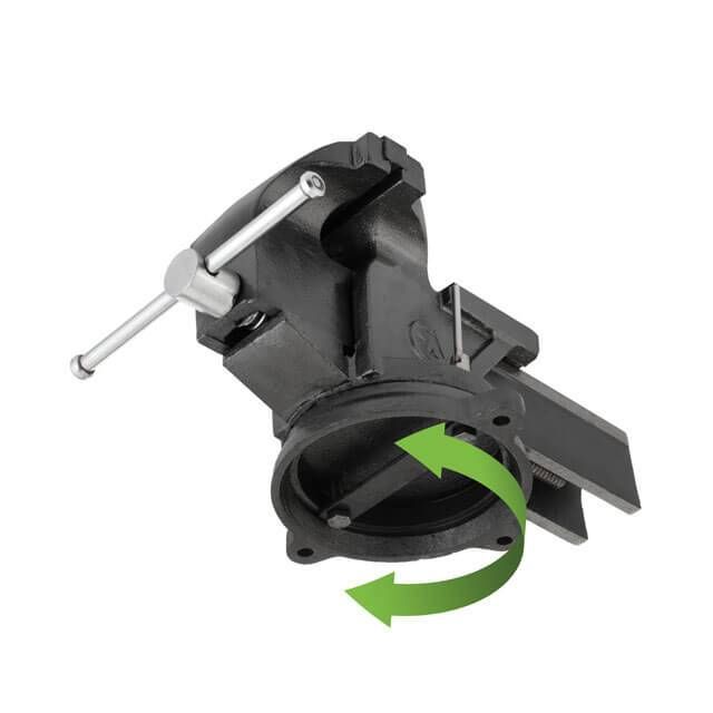 Тиски слесарные поворотные 200 мм усиленные INTERTOOL HT-0084