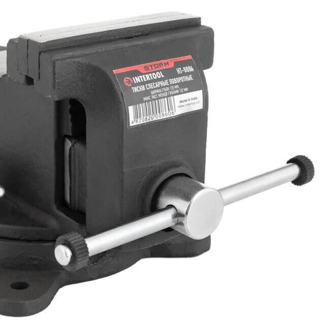 Тиски слесарные поворотные 125 мм STORM INTERTOOL HT-0086