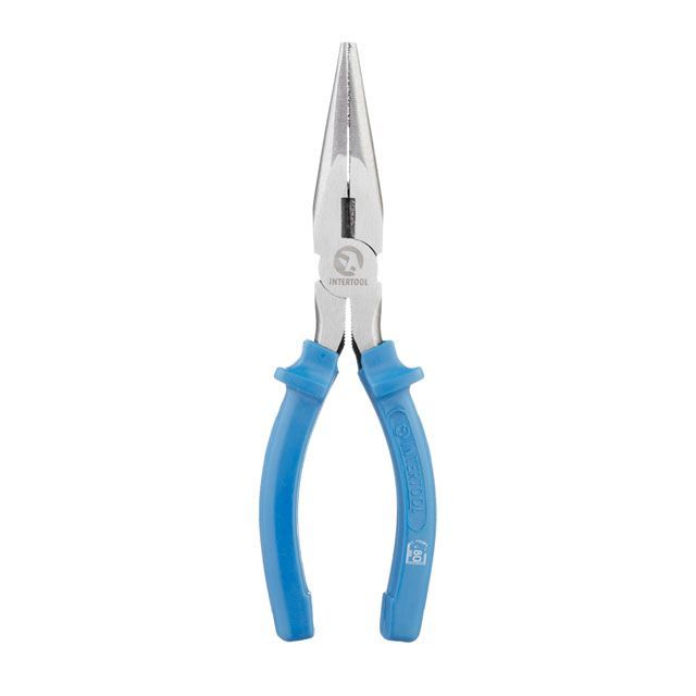 Длинногубцы прямые 180 мм INTERTOOL HT-0122
