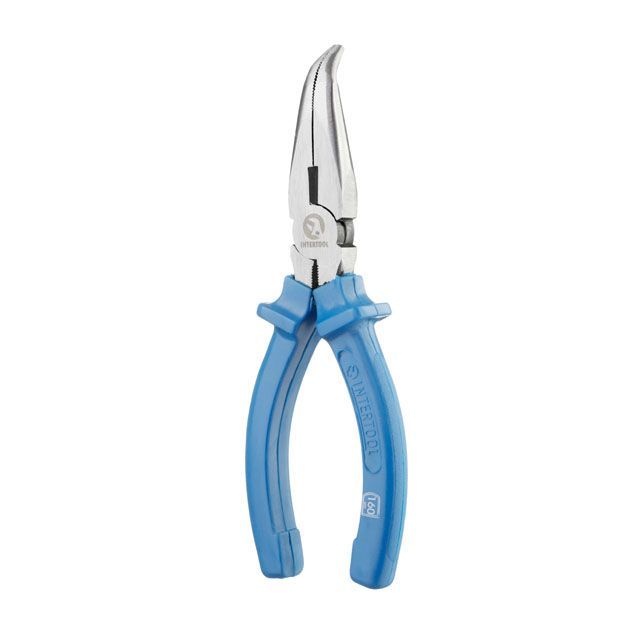 Длинногубцы изогнутые 160 мм INTERTOOL HT-0124