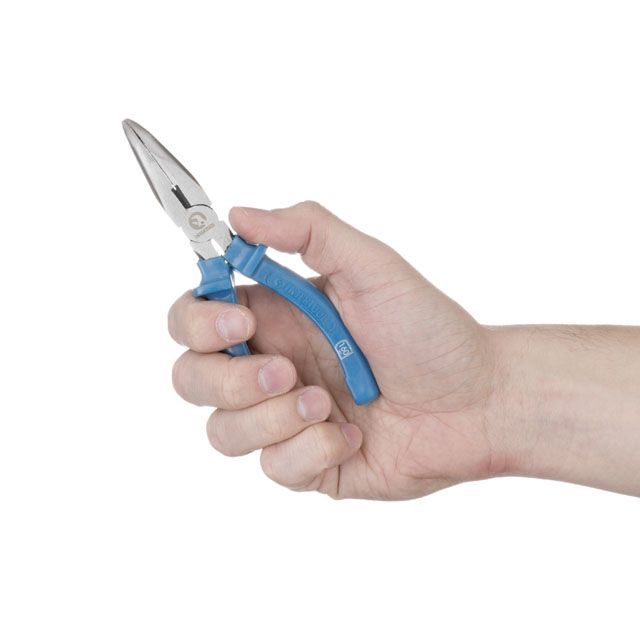 Длинногубцы изогнутые 160 мм INTERTOOL HT-0124