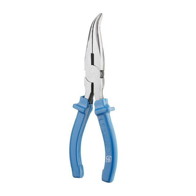 Длинногубцы изогнутые 180 мм INTERTOOL HT-0125