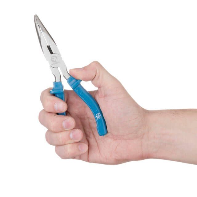 Длинногубцы изогнутые 180 мм INTERTOOL HT-0125